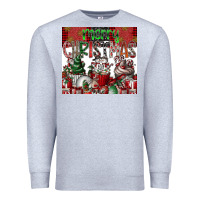 Heather Grey merry Christmas Premium Sweatshirt - CowhideDigitalArt