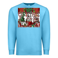 Ocean Blue merry Christmas Premium Sweatshirt - CowhideDigitalArt
