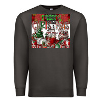 Smoke merry Christmas Premium Sweatshirt - CowhideDigitalArt