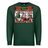 Sports Green merry Christmas Premium Sweatshirt - CowhideDigitalArt