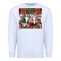White merry Christmas Premium Sweatshirt - CowhideDigitalArt
