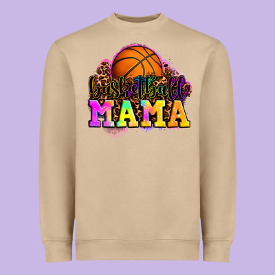 Basketball Mama Heavyweight Sweatshirt Designed By Oliviacreatesart