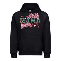 Black mama with cherry blossoms Urban Hoodie - Artiststas