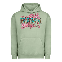 Pigment Oil Green mama with cherry blossoms Urban Hoodie - Artiststas