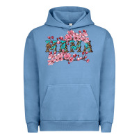 Pigment Pebble Blue mama with cherry blossoms Urban Hoodie - Artiststas