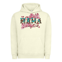 Pigment Pistachio mama with cherry blossoms Urban Hoodie - Artiststas