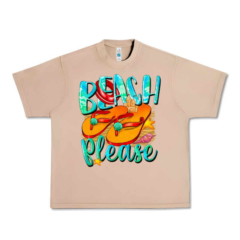 Beach Please Urban Heavy Tee by NancyCooperArtShop | Teevron