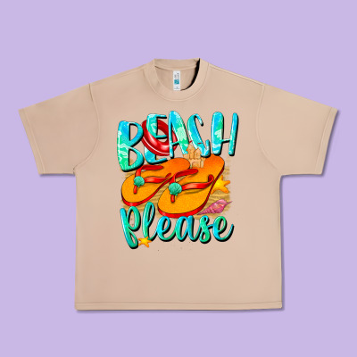 Beach Please Urban Heavy Tee Designed By Nancycooperartshop