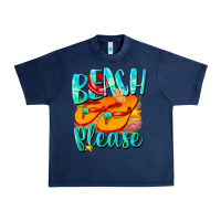 Navy Beach please Urban Heavy Tee - NancyCooperArtShop