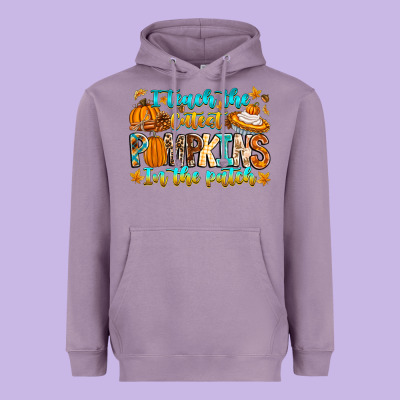 I Teach The Cutest Pumpkins In The Patch Heavyweight Hoodie Designed By Cowhidedigitalart