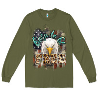 Army Green Born to be free 4th of july Long Sleeve Tee - HowdyJamesFarm
