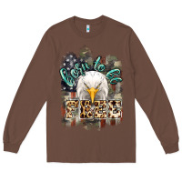 Chestnut Born to be free 4th of july Long Sleeve Tee - HowdyJamesFarm