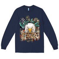 Navy Born to be free 4th of july Long Sleeve Tee - HowdyJamesFarm