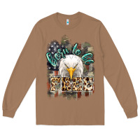 Toasted Coconut Born to be free 4th of july Long Sleeve Tee - HowdyJamesFarm