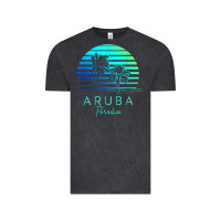 Vintage Black Vintage Aruba Beach Tropical Vibes Vacation Souvenir Gift Vintage Tee - minhPixels