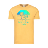 Vintage Mustard Vintage Aruba Beach Tropical Vibes Vacation Souvenir Gift Vintage Tee - minhPixels