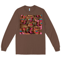 Chestnut valentines day violin and cowboy boots country music Long Sleeve Tee - Jasminsmagicworld