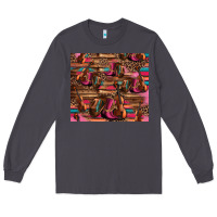 Smoke valentines day violin and cowboy boots country music Long Sleeve Tee - Jasminsmagicworld