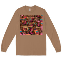 Toasted Coconut valentines day violin and cowboy boots country music Long Sleeve Tee - Jasminsmagicworld