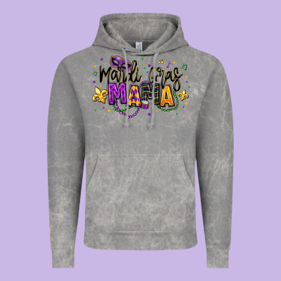 Mardi Gras Mama Vintage Hoodie Designed By Texasbilliewilder