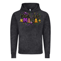 Vintage Black mardi gras mama Vintage Hoodie - texasbilliewilder