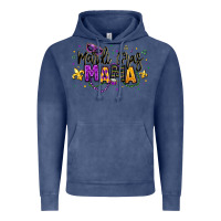Vintage Denim mardi gras mama Vintage Hoodie - texasbilliewilder