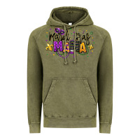 Vintage Olive mardi gras mama Vintage Hoodie - texasbilliewilder
