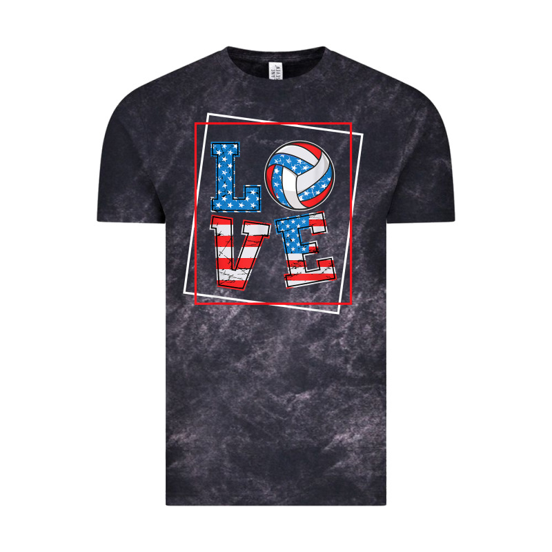 Love Usa Flag Volleyball Gifts For Volleyball Fans Teen T Shirt Vintage Tee by minhPixels | Teevron