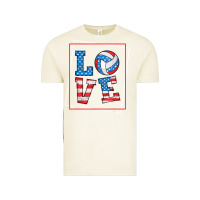 Vintage Arctic love usa flag volleyball gifts for volleyball fans teen t shirt Vintage Tee - minhPixels