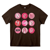 Chocolate Brown new year 2024 Heavy Core Tee - MaliasSmallBusiness