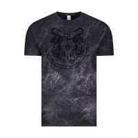 Cloud Black sak yant thai tattoo twin tiger muay magical thailand gifts t shirt Vintage Tee - minhPixels