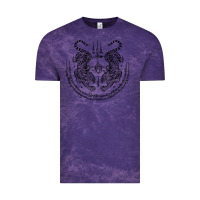 Cloud Purple sak yant thai tattoo twin tiger muay magical thailand gifts t shirt Vintage Tee - minhPixels