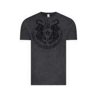 Vintage Black sak yant thai tattoo twin tiger muay magical thailand gifts t shirt Vintage Tee - minhPixels