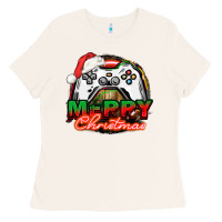 Bone Gamer Merry Christmas Ladies Tee - NancyCooperArtShop