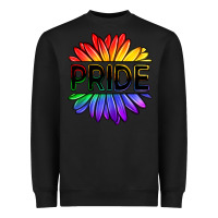 Black hippie pride sunflowers Heavyweight Sweatshirt - OliviaCreatesArt