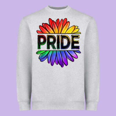 Hippie Pride Sunflowers Heavyweight Sweatshirt Designed By Oliviacreatesart