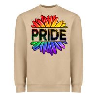 Mushroom hippie pride sunflowers Heavyweight Sweatshirt - OliviaCreatesArt