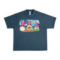 Midnight Navy summer gnomes Urban Heavy Tee - NancyCooperArtShop