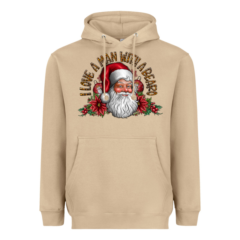 I Love A Man With Beard Heavyweight Hoodie by CowhideDigitalArt | Teevron