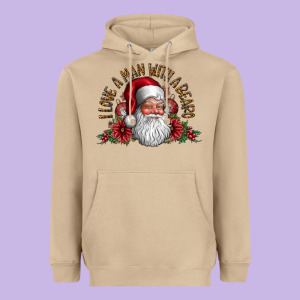 I Love A Man With Beard Heavyweight Hoodie Designed By Cowhidedigitalart