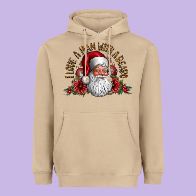 I Love A Man With Beard Heavyweight Hoodie Designed By Cowhidedigitalart