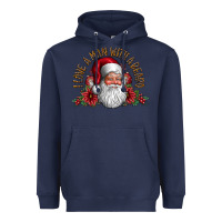 Navy i love a man with beard Heavyweight Hoodie - CowhideDigitalArt
