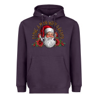 Plum i love a man with beard Heavyweight Hoodie - CowhideDigitalArt