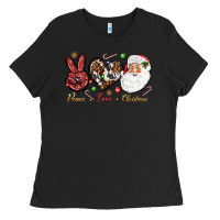 Peace Love Christmas Ladies Tee | Teevron