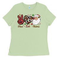 Matcha Peace love Christmas Ladies Tee - NancyCooperArtShop