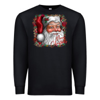 Black merry Christmas santa Premium Sweatshirt - CowhideDigitalArt