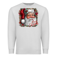 Dove Grey merry Christmas santa Premium Sweatshirt - CowhideDigitalArt