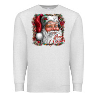 Oatmeal Heather merry Christmas santa Premium Sweatshirt - CowhideDigitalArt