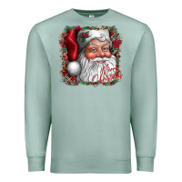 Seafoam merry Christmas santa Premium Sweatshirt - CowhideDigitalArt