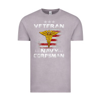 Vintage Zinc Veteran Navy Corpsman Patriotic 4th of July Gifts Vintage Tee - minhPixels